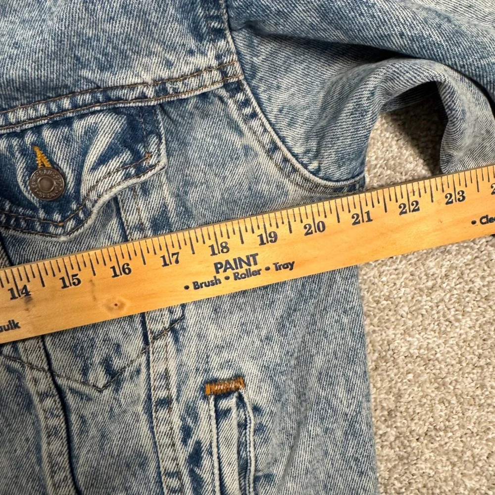 Vintage 1980's Levis 70506 Acid Wash Denim Trucker Jacket Made in USA Mens Small